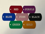 Custom Dog Tag Set - Traditional